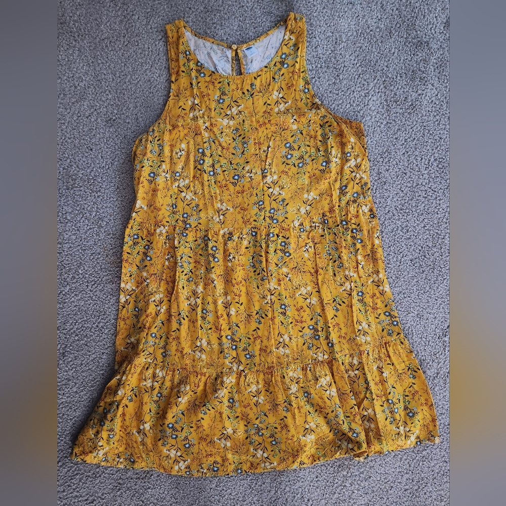 Old Navy Yellow Floral Dress